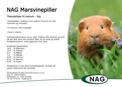 Nag Marsvinepiller 3 kg